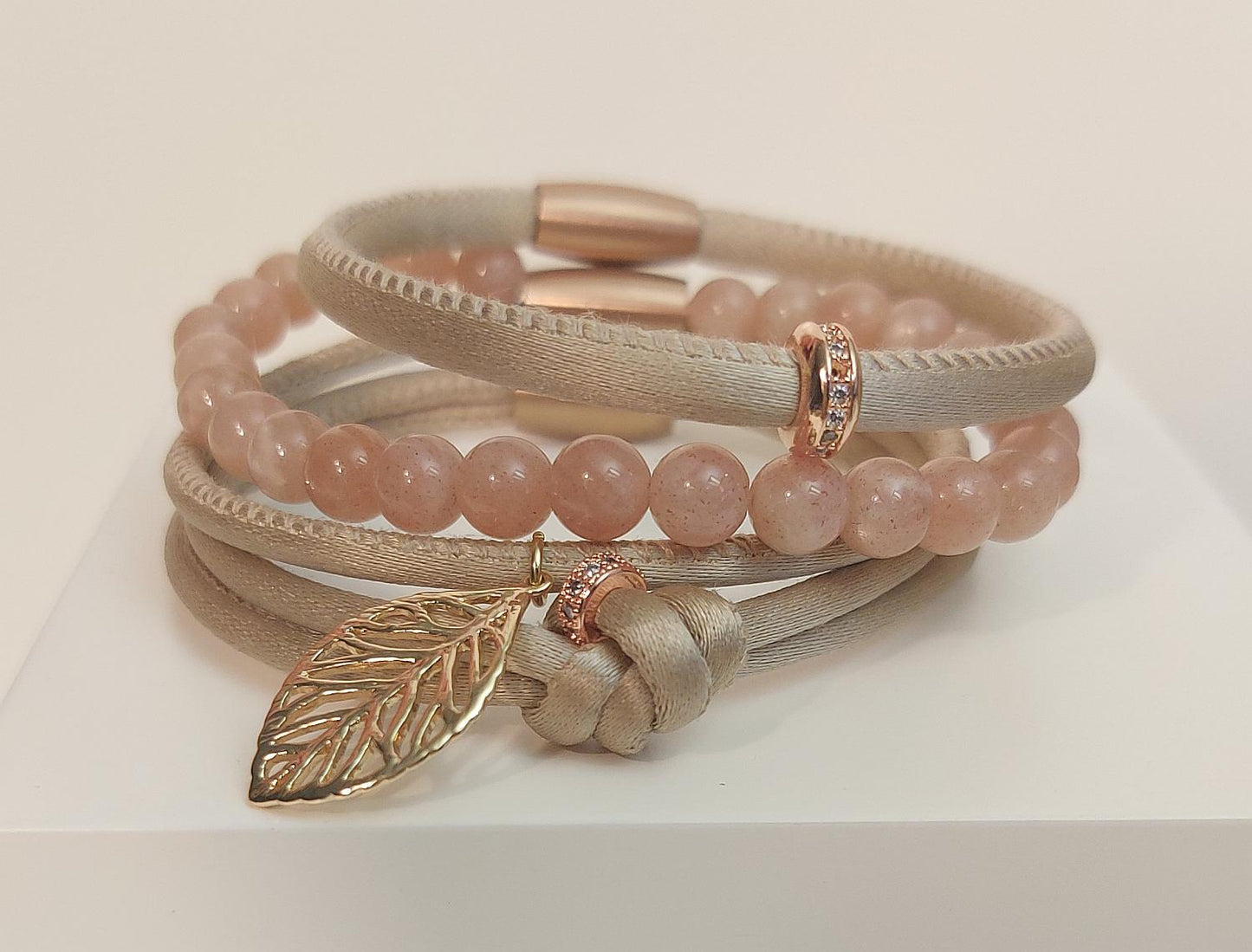3 - teiliges Armband Set mit Sonnensteinen